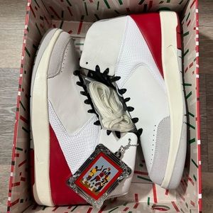 Men’s Air Jordan 2 Retro Nina Chanel Abney White Red